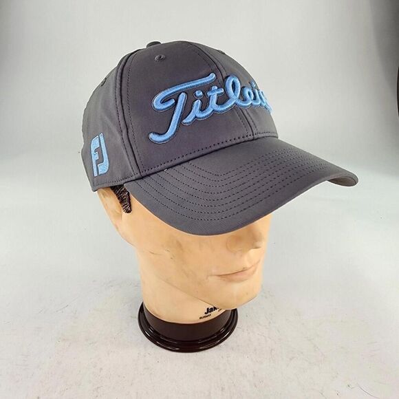 Titleist Men's Tour Performance Hat Royal Blue/Gray Adjustable Cap Hats - Picture 6 of 8